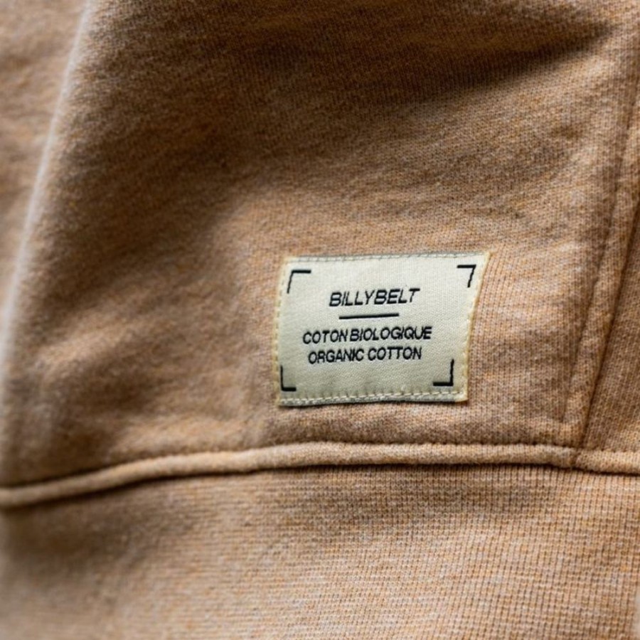 Clothes BillyBelt  | Organic Cotton Sweatshirt – Mottled Beige – 400 Gr