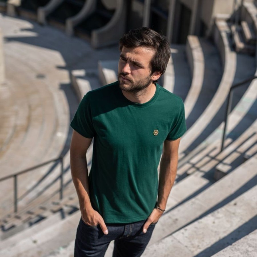 Clothes BillyBelt  | Organic Cotton - Plain Colour Green T-Shirt - 190Gr